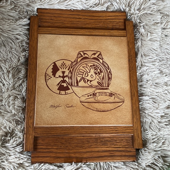 VINTAGE CLAYTON GOODEN SONORAN STUDIOS WALK ART TILE TRIVET 1987 TUSCON AZ EUC - Picture 2 of 15